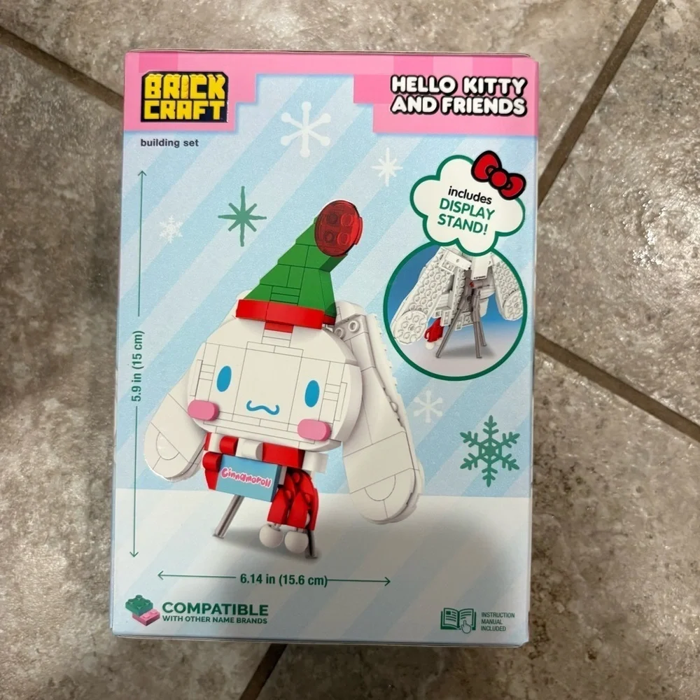Hello Kitty Brick Craft Building Set Cinnamoroll NEW Christmas Elf Santa